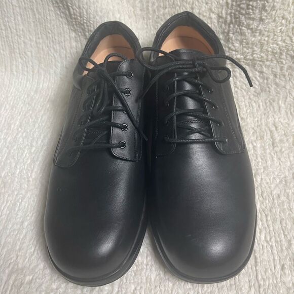 Apex Men’s conform classic Oxford Dress shoes leather Black SZ14W. main image 6
